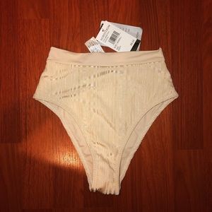 Tavik high waisted bottoms pernille tapioca ribbed